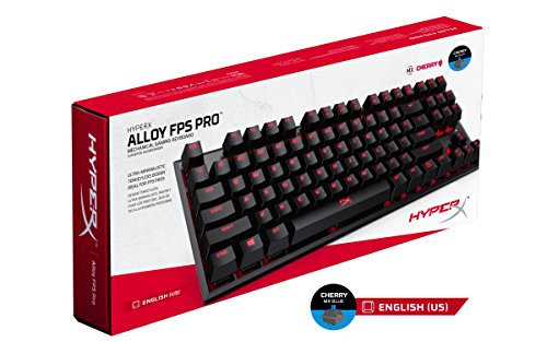 HyperX HX-KB4BL1-US Alloy FPS Pro, Tastiera Gaming, Cherry MX Blue, US Layout