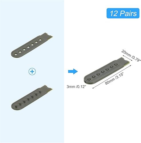 Miniatura 9 de uxcell Tapa de correa Snapback, agujeros de plástico ajustable sombrero broche hebilla reemplazo para reparación de tapas