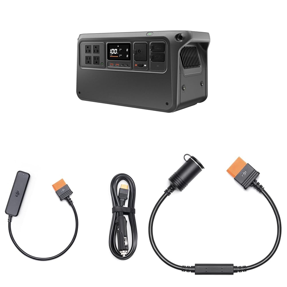 Amazon.co.jp: 【セット買い】DJI Power 1000 V2車載電源コンボ1024Wh