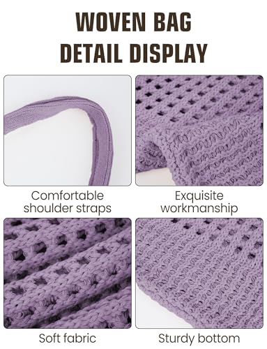 Mesh Beach Bag Hobo Tote for Women Summer Vacation Shoulder Bag Soft Woven Purses Casual Large Capacity Handbag Bags4