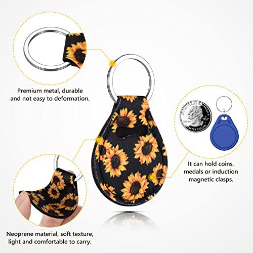 Valyria 10 Pcs Coin Holder Quarter Keeper Keychain Keyring Universal Aa Medallion Keychains For Women (Colorful A) #TOP2