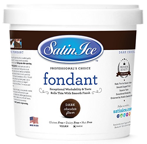 Satin IceDark Chocolate Fondant, 5 Pounds