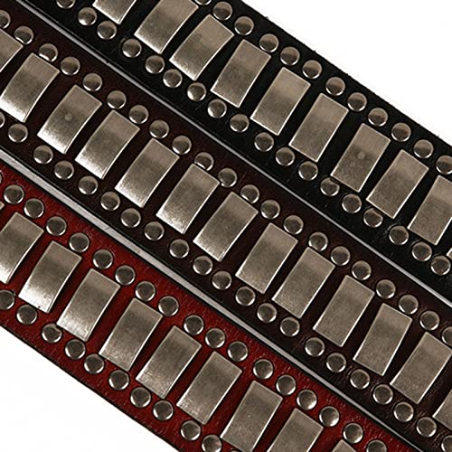Unisex Punk Studded Leather Belt - Bright Rivet Waist Strap For Gothic Jeans Pants2