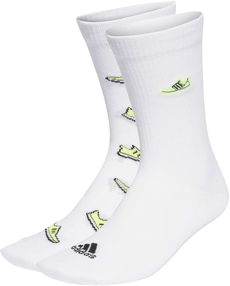 Unisex Run X Ultraboost Shoe Love Graphic Socks 2 Pairs Crew