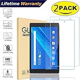 2-Pack Lenovo Tab 4 8 (Only Model:TB-8504F/N 2017 Release) Screen Protector Glass - DHZ 9H Hardness Scratch Resistant Film Tempered Glass Screen Protector for Lenovo Tab 4 8