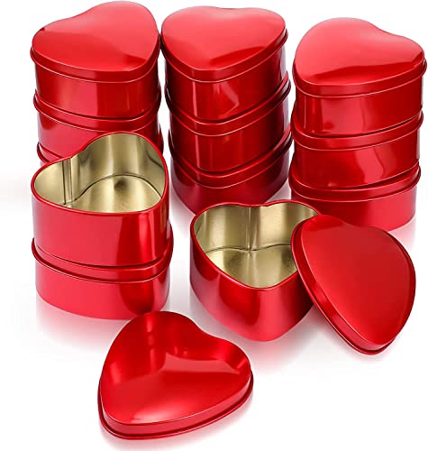 Boîtes en forme de cœur rouge pour décoration de table de mariage champêtre