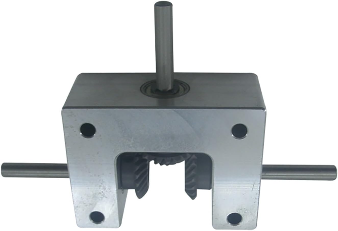 Miter Transmission 1pcs 90 Degree Spiral Bevel Gear 1:1 Reduction DIY Differential Assembly Gearbox 6 8 10MM Output Shaft Small Steer Device Pinion Mechanical Gear (Size : 8MM Shaft)