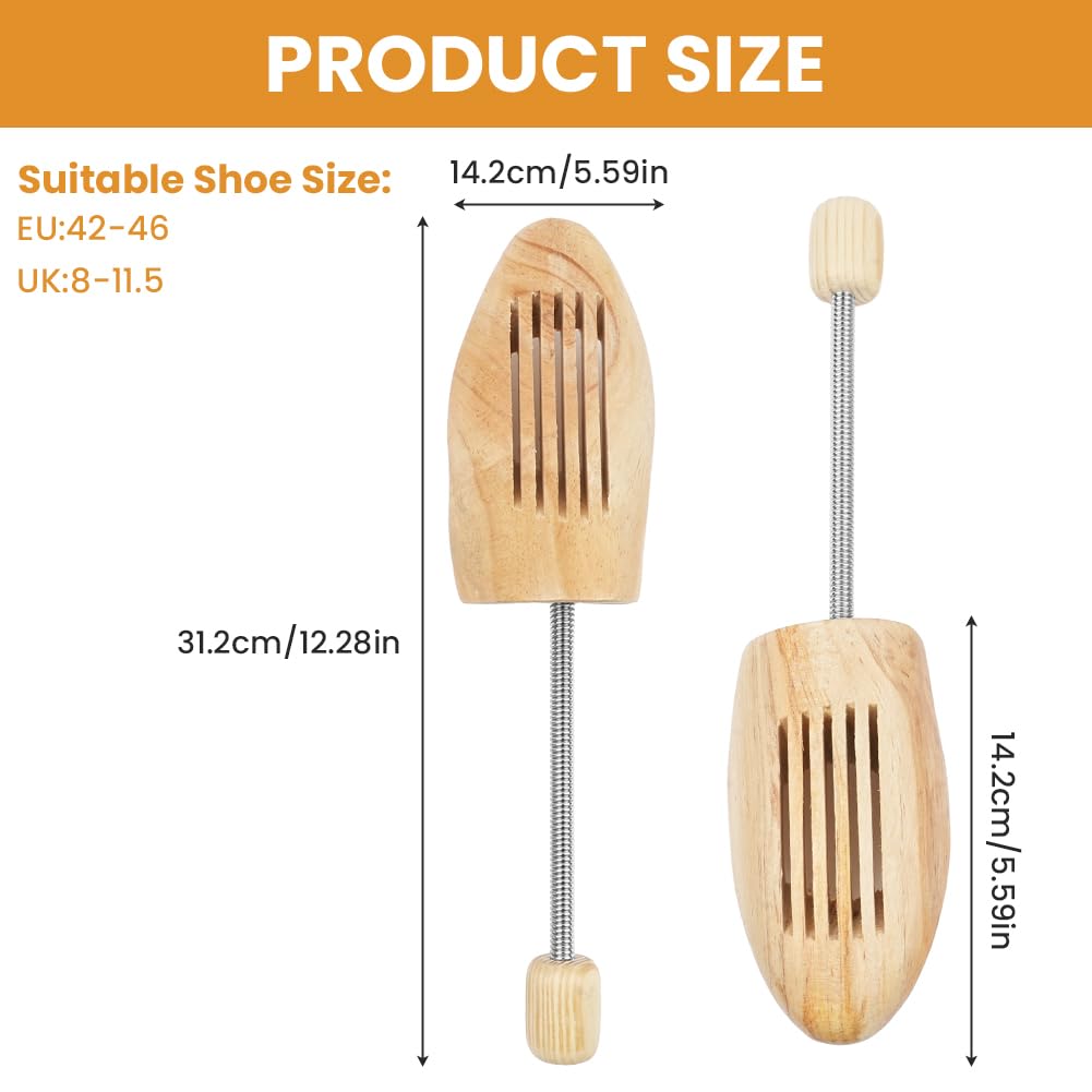Horma Zapatos Madera con Sistema de Absorción de Humedad Transpirable para Hombre y Mujer