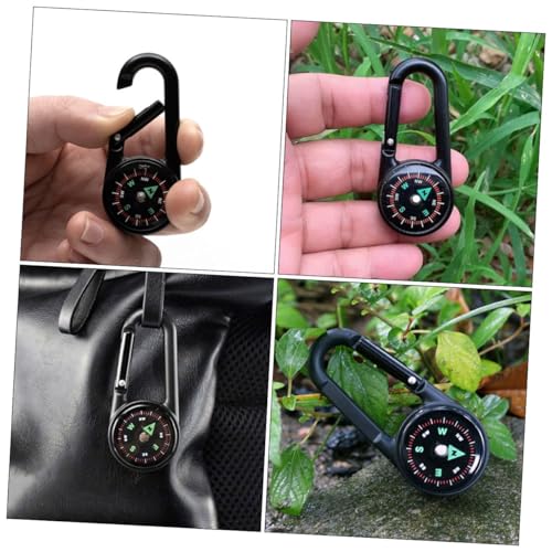 Brújulas de clip metal para exteriores 2 piezas miniatura 3