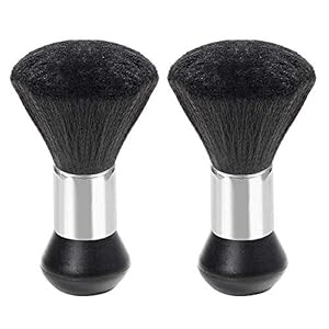 2 pcs Brocha de Peluquería, Cepillos de Cuello Barbero Plumero Cuello Cepillo Suave Pelo Peluqueria Corte Estilista para…