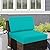 idee-home Outdoor Cushions for Patio Furniture, Outdoor Seat Cushions 26.5 x 26.5 Waterproof & Fade Resistant Couch Sofa Replacement Deep Couch Chair Cushion for Yard Garden Deck