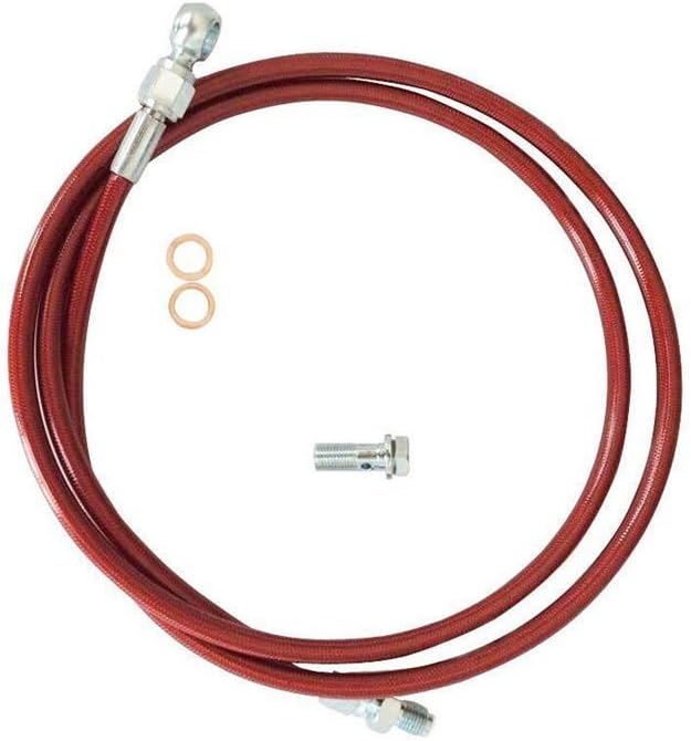 Clutch Line for Honda Civic 92-00 Acura Integra 94-01 Braided Stainless Steel Red
