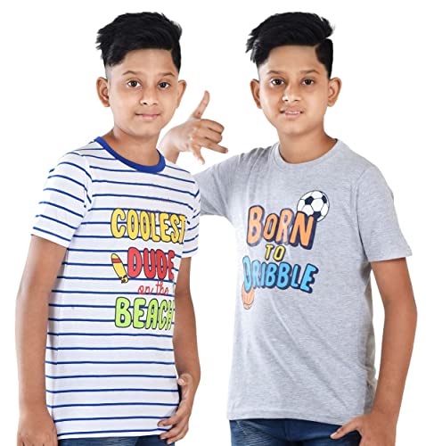 Image of Clothe Funn Boys T-Shirts Round Neck (Pack of 2)