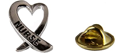 6030185 Nurse Lapel Pin RN LPN Tie Tack Brooch Collar Rod of Caduceus Nursing School Graduate Gift