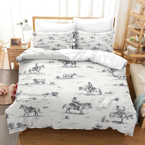 Housse de couette vache fermeture éclair résistante lavages