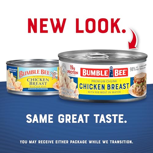 Image of Bumble Bee Chicken Breast with Rib Meat in Water, 10 oz (Pack of 12)