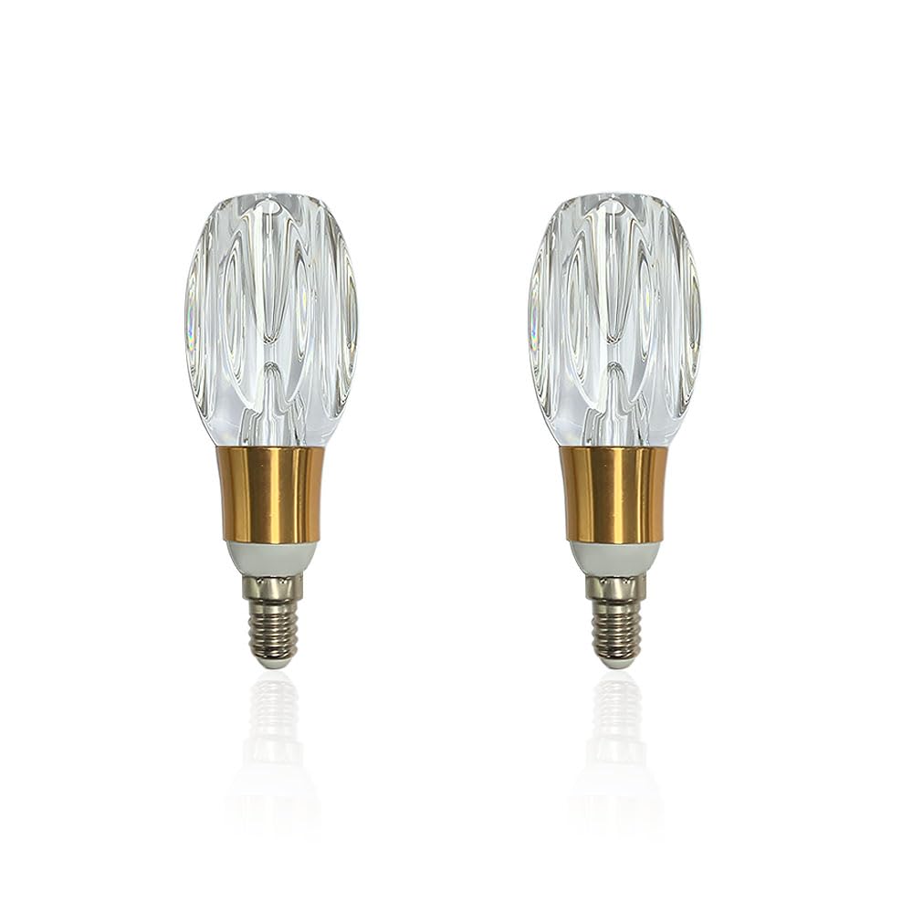 Linqzxz 2 Stück E14 LED-Glühbirnen 5W 6500K Kaltweiß,E14 LED Lampe, Dekorative LED-Glühbirnen im Edison Stil, Energiesparende LED Lampe 85-265V, Flimmerfrei für Pendelleuchte, Küche, Büro (B006)