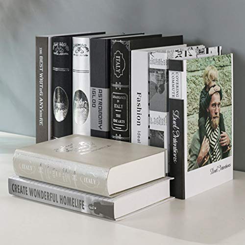 NICEXMAS 2 Pcs Conjunto de Livro Falso Artificial Estilo Moderno Livros Tiro Adereços Estante Decora