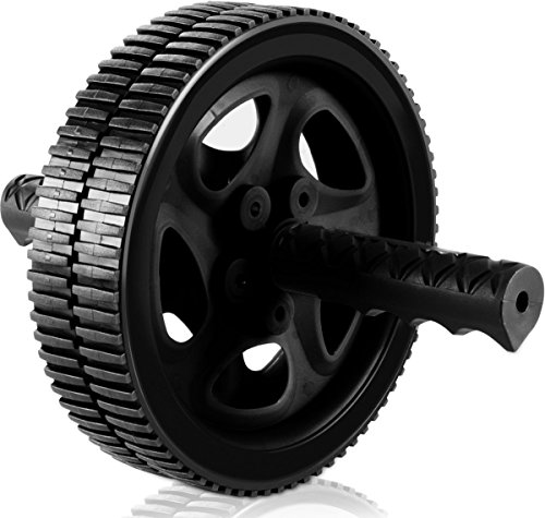 Utopia Fitness Ab Wheel & Roller - Core & Abdominal Trainer - Portable and Double Wheel Carver for Strengthening & Shaping Arms, Abs, Shoulders, Back