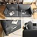 Loveseat Sofa Couch for Living Room with USB Type C Ports – Dark Gray Upholstered 70