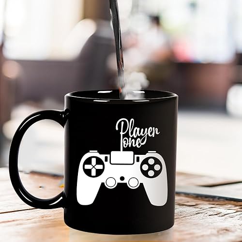 Miniatura 4 de Taza para parejas Player One Player Two Gamer, regalos para parejas, regalos para novio, novia, día de San Valentín, aniversario, cumpleaños,