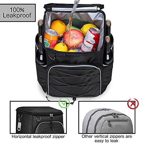 Seehonor Insulated Cooler Backpack Leakproof Soft Cooler Bag Lightweight Backpack Cooler For Lunch Picnic Fishing Hiking Camping Park Beach, 25 Cans #TOP2