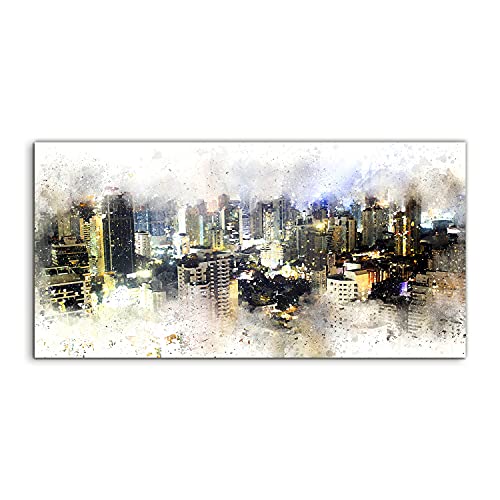 Tableau acrylique landscape abstraction haut de gamme, grand format 120x60cm