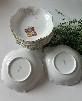 有田焼　深川製磁　花柄 ひな人形 絵柄 食器セット 10枚 Amazon | 有田焼 深川製磁 花柄 ひな人形 絵柄 食器セット 10枚