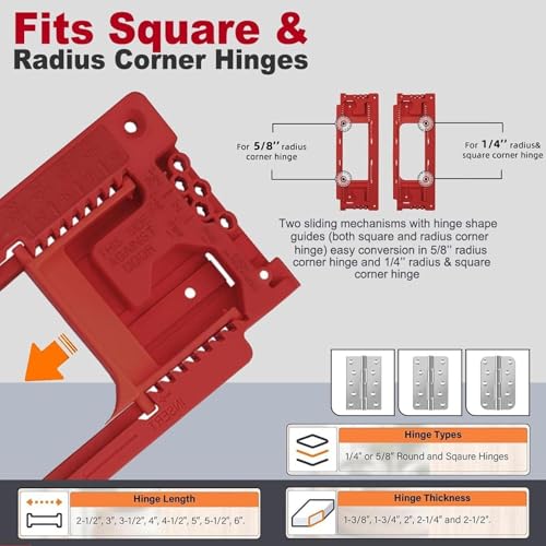 Gabarit de charnière de porte kit installation outil de découpe