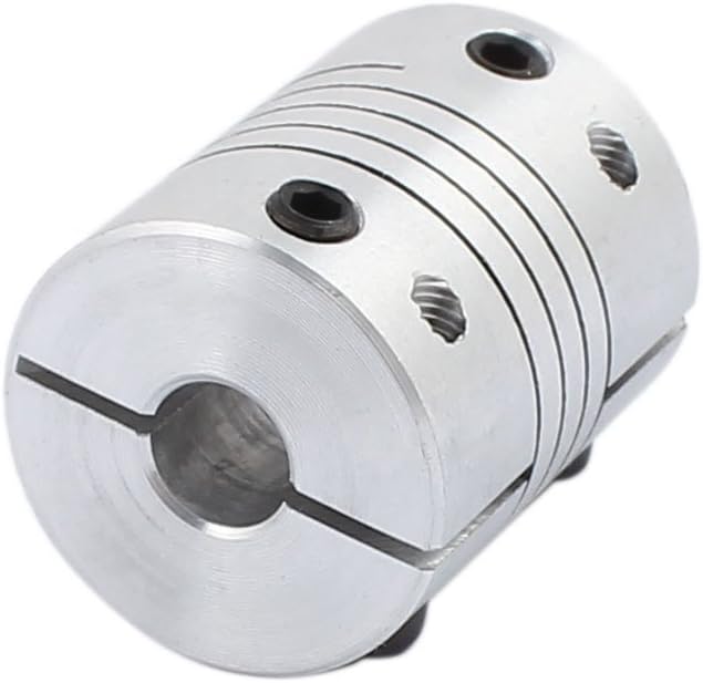 sourcing map 6.35mm to 8mm Shaft Coupling 25mm Length 20mm Diameter Stepper Motor Coupler Aluminum Alloy Joint Connector for 3D Printer CNC Machine DIY Encoder - Image 4