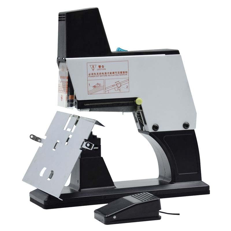 Machine à relier automatique à coutures plates – Force réglable et profondeur de reliure Agrafeuse électrique pour bureau et maison