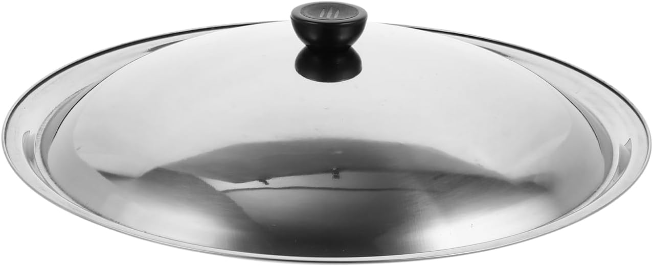 Ciieeo Stainless Steel Pot Cover with Knob Anti-scalding Cooking Tool for Efficient Oil Splash Protection Kitchen Gadget for Warm Food Retention and Steam Cooking