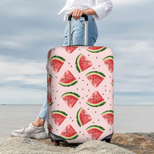 Hand Drawn Watermelon For Travel Luggage Cover Suitcase Protector Fits 18-32 Inch Travel Luggage Protector Elastic Luggage Anti-Scratch Suitcase Cover 7