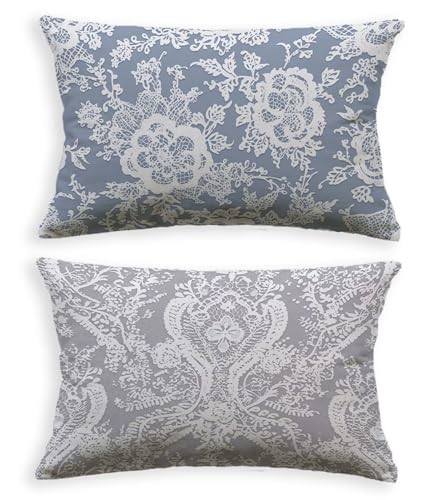 Velours Coussin Gris 60x80 cm au Design Rectangulaire Premium - 3