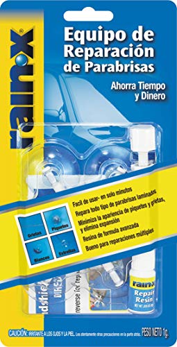 Rain-X, 26151, Kit de reparación de parabrisas, 1 g, Fisuras, Grietas, Roturas, Cristales, Lunas