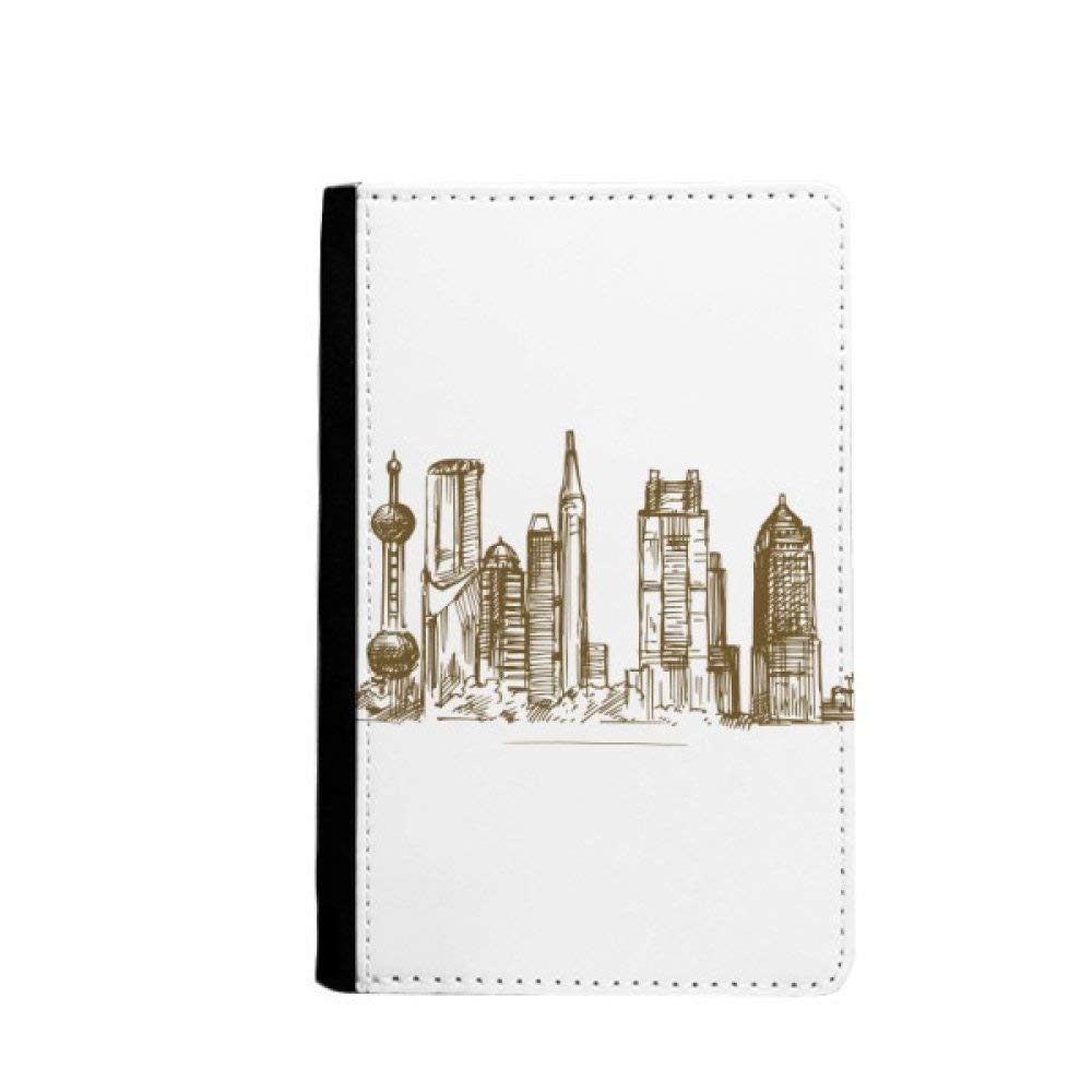 Shanghai Porte-Cartes en Porcelaine - Organisateur de Bureau et Support Cartes Visite