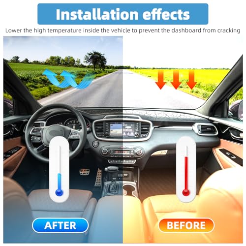 Image of Dash Cover Mat for KIA Sorento 2016 2017 2018 2019 2020 Non-Slip Dashboard Cover Mat Sunshade UV Rays Protector Interior Accessories