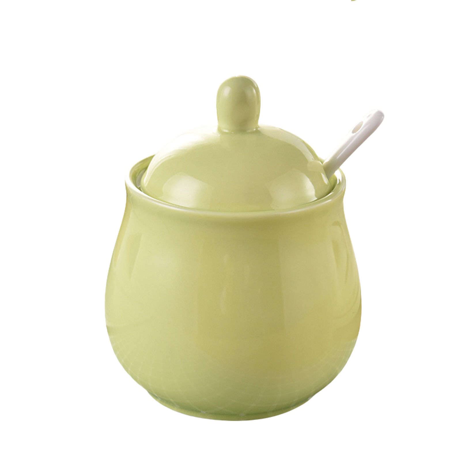 Sucrier, Boîte À Assaisonnement, Sucrier avec Couvercle Et Pot À Lait, Ensembles Crémier Et Sucre, Pot À Lait Et Sucrier, Décoration pour Cuisine-Rouge-Sucrier,Green-Sugar Bowl