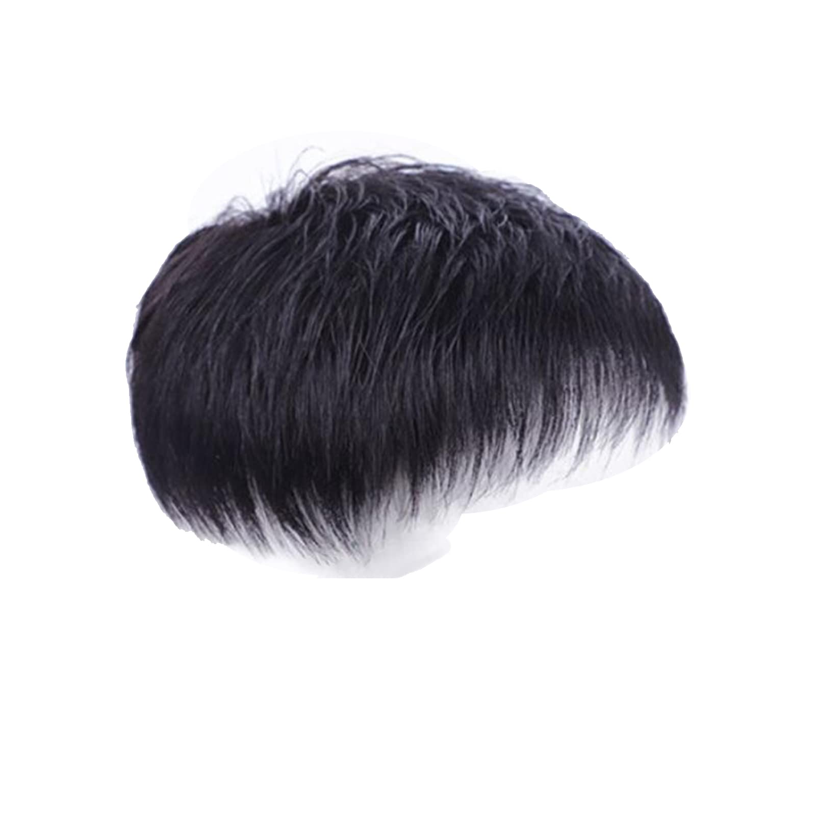 Knotless Toupee for Men, Short Hair Mechanism Wig, Full Real Hair Replacement Piece, Inch Wig Piece, Suitable for People with Hairline Falling Off,Natural,18 * 20