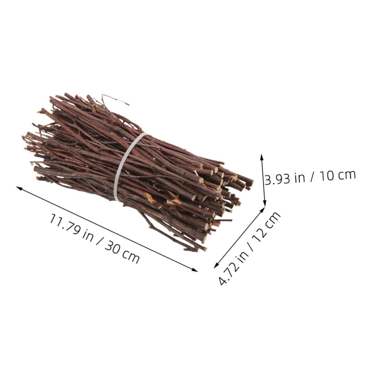 Toyvian Bundle of Natural Birch Wood Sticks for DIY Crafts Twigs for Floral Projects Photo Props and Christmas Decorations Smooth Finish Easy to Hold