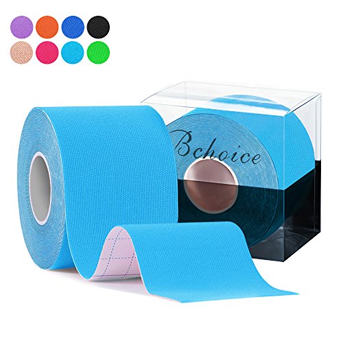 Kinesio Tape Bchoice K Tape Rouleau de Ruban Adhésif Bande de Kinesiologie Douleurs Soulagées pour Genoux Cheville Epaule...