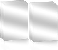 Vista 9 de KALIONE Paquete de 8 espejos irrompibles, hoja de espejo acrílico, mini espejos cuadrados de doble cara, azulejos de espejo de seguridad, espejos