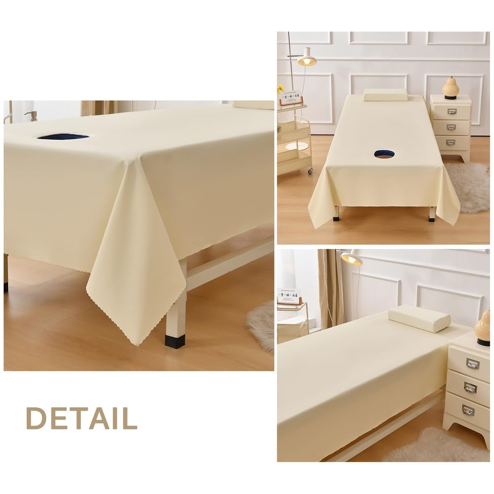 Wasserdichtes Beauty-bettlaken Ohne Löcher, Spa-pu-Leder, ölbeständiger Spa-bettbezug, Spa-leinen, Massagebettlaken, Couchbezug Green 100 * 140cm