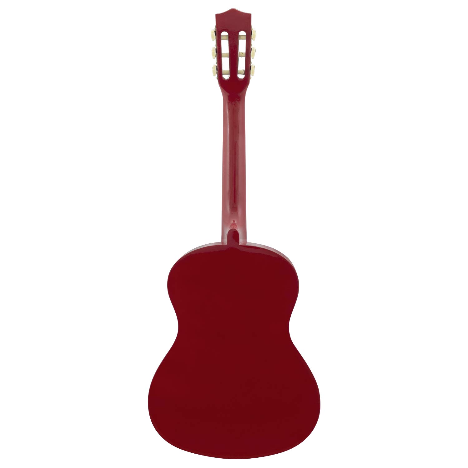 Mad About MA-CG05 Guitarra Clásica Española, Tamaño 1/4 - Roja | con Bolsa de Transporte, Correa, Púa y Cuerdas de Repuesto