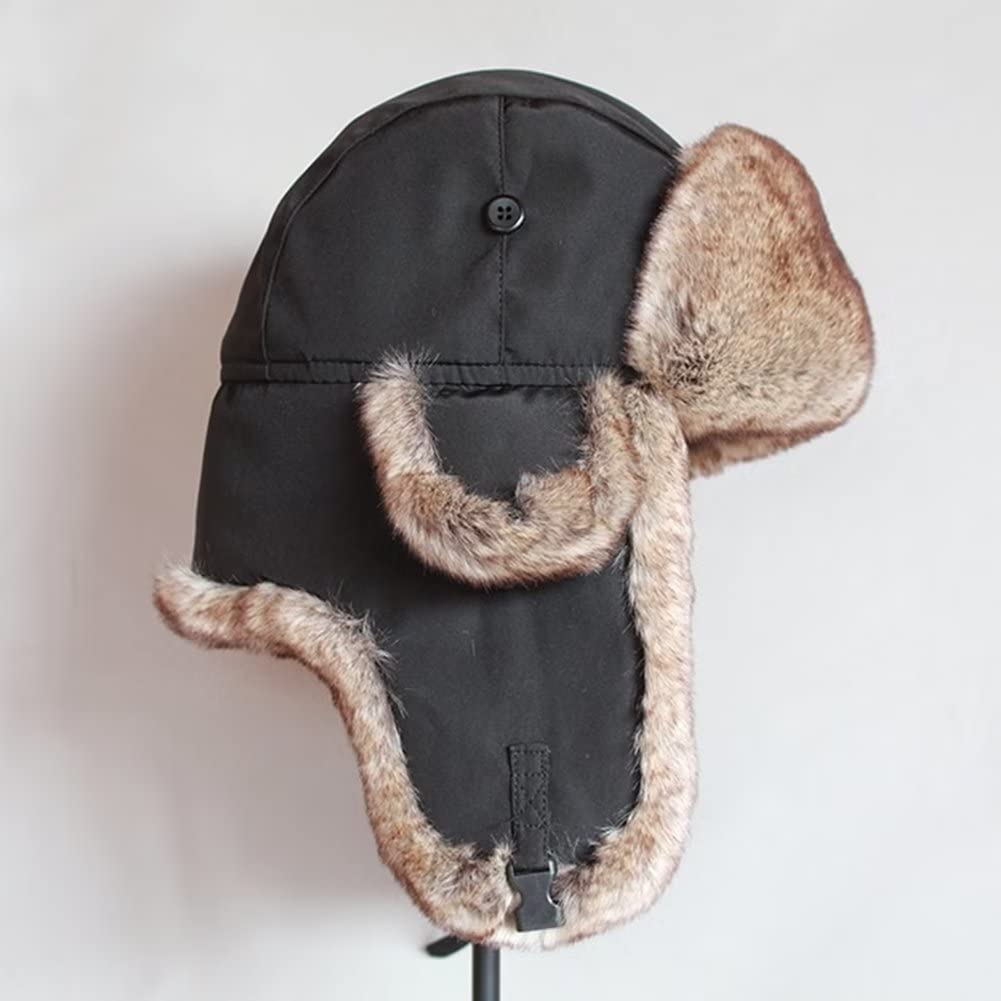 Cappello da Aviatore Impermeabile Berretto Antivento Invernale Cappelli Russo per Uomo Donna con Paraorecchie