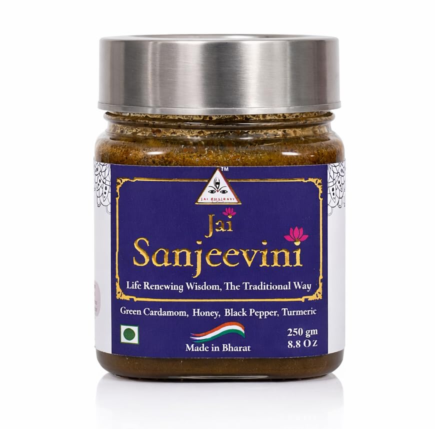 Jai Sanjeevini - Cardamom Syrup is a natural health supplement designed to promote digestion and strengthen immunity | Enriched with green cardamom, pure honey, pepper, and turmeric to support overall well-being. (250 g)-image-37