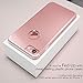 ROYBENS iPhone 7 Case Rose Gold, Luxury Textured Metal and TPU Hybrid Design Slim Fit Protective Dual Layer Armor Ultra Thin Hard Back Cover for iPhone7, [Free Tempered Glass Screen Protector]