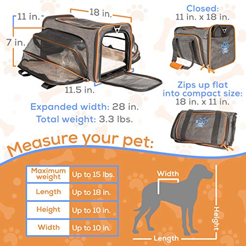 The Original Airline Approved Expandable Pet Carrier by