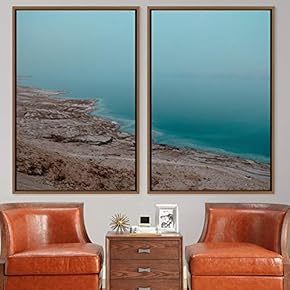 signwin 2 Piece Framed Canvas Wall Art Coastal...