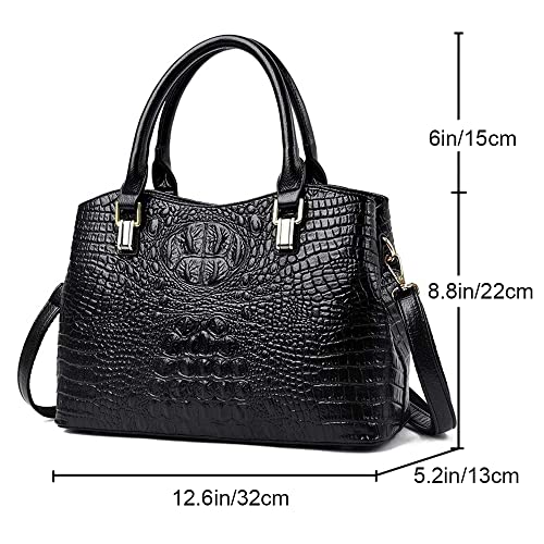 Bolso Satchel de Cuero con Asa y Correa para Mujer miniatura 4